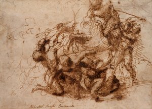 A Battle Scene by Michelangelo Buonarroti