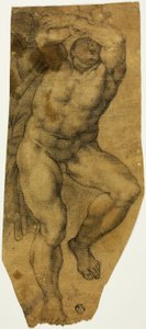 Ascending Male Nude by Michelangelo Buonarroti