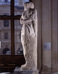 Captive, known as The Rebel Slave by Michelangelo Buonarroti