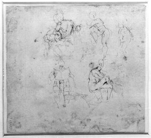 Figure Study, c.1511 by Michelangelo Buonarroti