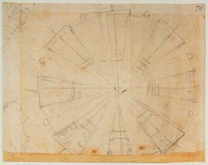 Lantern Plan for the New Sacristy by Michelangelo Buonarroti