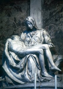 Pieta by Michelangelo, St Peters Basilica, Rome, Italy