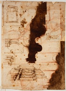 Plans for Stairs by Michelangelo Buonarroti