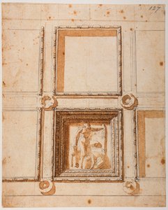 Study for the dome decoration for the New Sacristy by Michelangelo Buonarroti