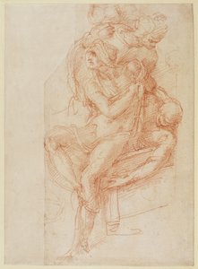Study of Lazarus and two Attendant Figure