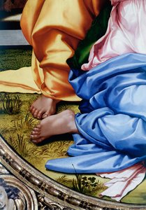 The Holy Family or Tondo Doni (detail)
