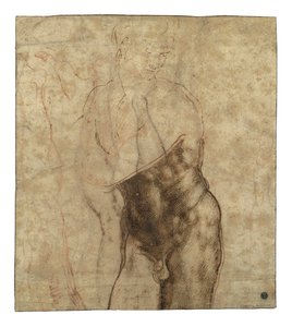 The Risen Christ, Three-Quarter Length Nude Looking Down to the Right by Michelangelo Buonarroti