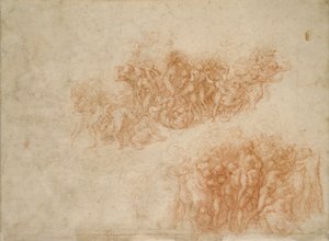 The Worship of the Brazen Serpent by Michelangelo Buonarroti