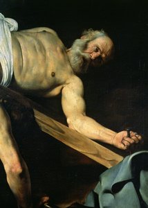 The Crucifixion of St. Peter (detail) by Michelangelo Merisi Caravaggio