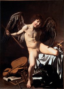 Amor Vincit Omnia (Victorious Cupid or Love Triumphant or Earthly Love)