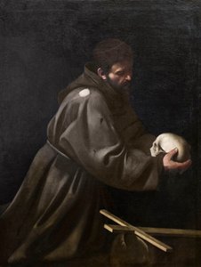 St Francis in Meditation by Michelangelo Merisi da Caravaggio