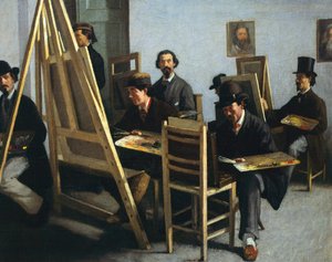 School of Painting, Circa 1865 by Michele Cammarano