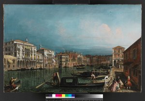 The Grand Canal, Venice, Above the Rialto Bridge by Michele Marieschi