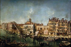 View of the Canal Grande from the Fondamenta Del Vin by Michele Marieschi