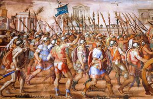 Triumph of the Consul Lucius Aemilius Paulus over Perseus King of Macedonia (detail) by Michele and Rocchetti Jacopo Alberti