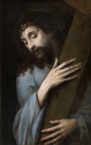 Jesus with the Cross by Michiel I Coxie or Coxcie