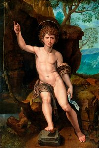 Representation of Saint John the Baptist by Michiel I Coxie or Coxcie