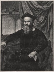 Portrait of Marco Antonio de Dominis (Markantun de Dominis) (1556-1624) Dalmatian ecclesiastic, apostate, and man of science - engraving by G J Delff after Mierevelt