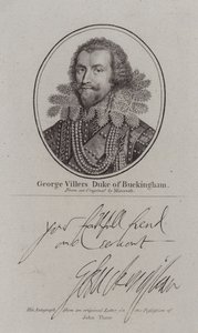 George Villiers Duke of Buckingham, English courtier, politician and favourite of King James I by Michiel Janszoon van (after) Miereveldt
