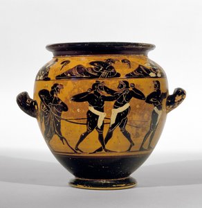 Attic Black-Figure Stamnos Depicting Boxers