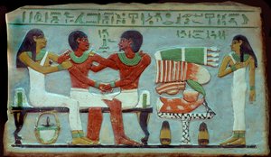 Egyptian Antiquity: Private and Commemorative Stele from the Necropolis of Abydos near Thebes. Middle Empire. Cairo, Egyptian Museum