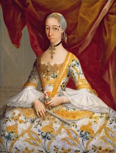 Dona Maria de la Luz Padilla y Cervantes by Miguel Cabrera