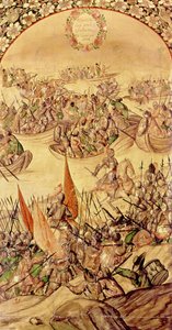Garcia de Holguin Occupying Quanhtemoc by Miguel Gonzalez