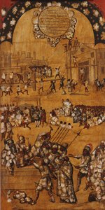 The Conquest of Mexico, Panel IV, c.1696-1715 by Miguel Gonzalez
