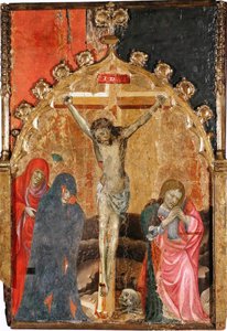 The Crucifixion, 1400s by Miguel de Alcanyis