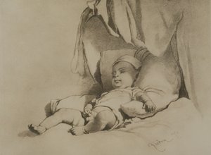 Baby Asleep on Bed