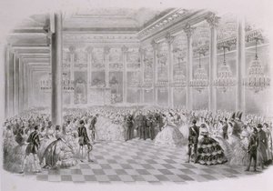 Ball in the Hall of the Russian Assembly of Nobility on the occasion of the coronation of Emperor Alexander by Mihaly von Zichy