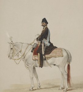 Equestrian Portrait of Naser al-Din Shah Qajar