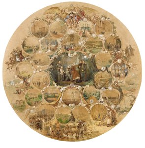 Montage marking the occasion of the Emperor Alexander II