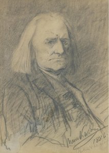 Portrait of Franz Liszt by Mihály Munkácsy