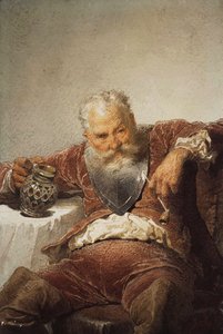 Falstaff with a Tankard of Wine and a Pipe
