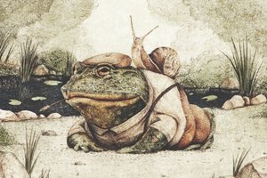Frog Dressed In Gentlemanly Attire by Mike Koubou