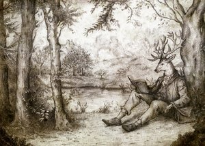 Reading Under a Tree by Mike Koubou
