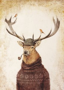 Winter Stag by Mike Koubou