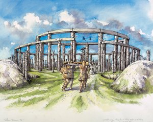 Woodhenge, c25th century BC by Mike Seaforth