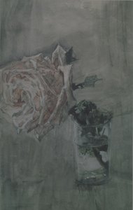 A Rose by Mikhail Aleksandrovich Vrubel