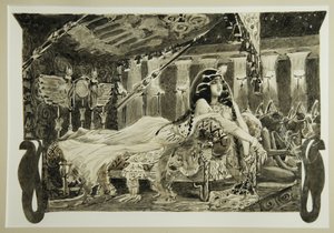 Cleopatra on Bed, 1899 by Mikhail Aleksandrovich Vrubel