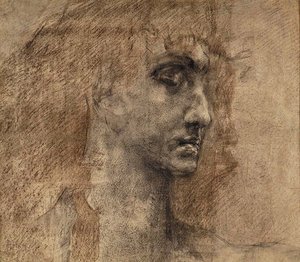 Head of an Angel by Mikhail Aleksandrovich Vrubel