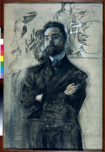 Portrait of the Poet Valery Bryusov by Mikhail Aleksandrovich Vrubel
