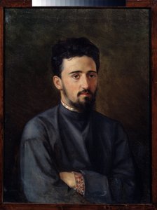 Portrait of the author V.M. Garshin by Mikhail Georgievich Malyshev