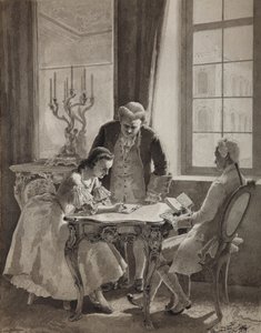 Russian Language Lesson of Empress Catherine II, 1894 by Mikhail Petrovich Klodt Baron