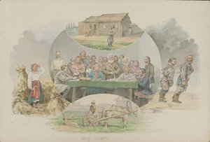Tax Collection, 1862 by Mikhail Stepanovich Znamensky