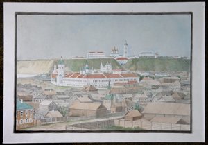 View of Tobolsk by Mikhail Stepanovich Znamensky