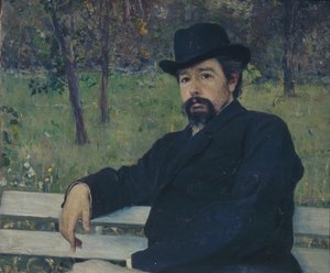 Portrait of the painter Nikolai Alexandrovich Yaroshenko by Mikhail Vasilievich Nesterov
