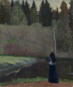 The Nightingale is Singing, 1918 by Mikhail Vasilievich Nesterov
