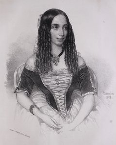 Portrait of Emília Lemouton by Miklós Barabás